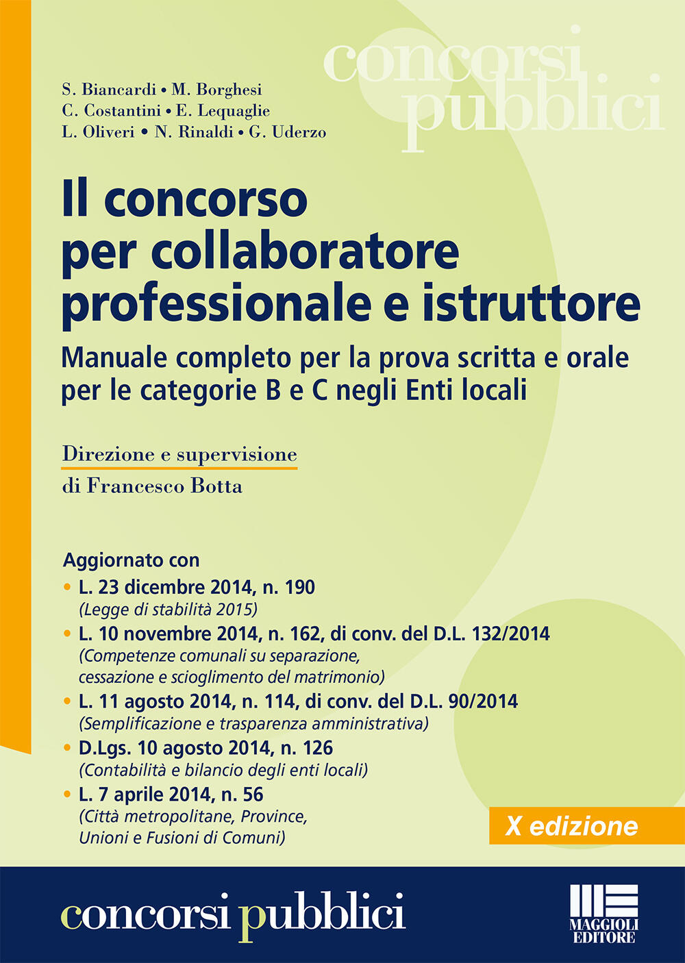 Il Concorso Per Collaboratore Professionale E Istruttore. Manuale ...