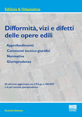 Libro Difformità, vizi e difetti delle opere edili Romolo Balasso
