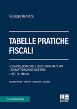Libro Tabelle pratiche fiscali Giuseppe Rebecca