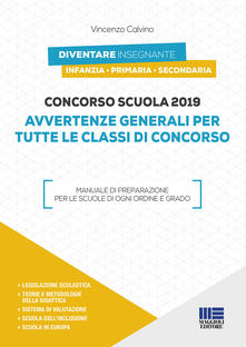 Concorso scuola 2019. Avvertenze generali per tutte le classi di concorso.pdf