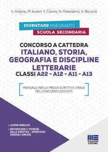 Concorso a cattedra Italiano, Storia, Geografia e Discipline letterarie Classi A22 - A12 - A11 - A13.pdf