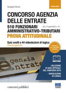Concorso Agenzia delle Entrate. 510 funzionari amministrativo-tributari. Prova attitudinale.pdf