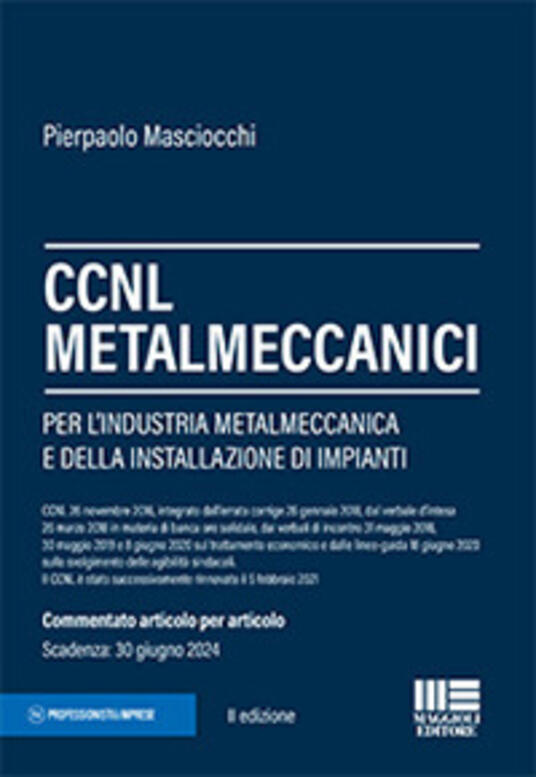 CCNL Metalmeccanici - Pierpaolo Masciocchi - Libro - Maggioli Editore ...