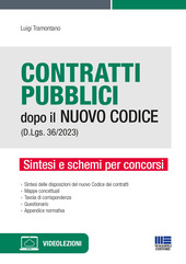 Copertina  Contratti pubblici dopo il nuovo codice (D.Lgs. 36/2023) : sintesi e schemi per concorsi