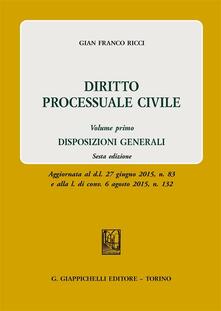 Diritto processuale civile. Vol. 1: Disposizioni generali..pdf