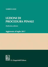 Libro Lezioni di procedura penale Gilberto Lozzi