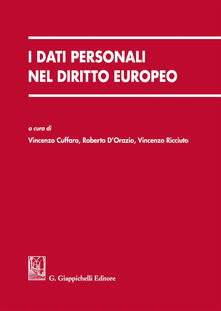 I dati personali nel diritto europeo.pdf