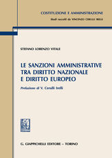 Libro Le sanzioni amministrative tra diritto nazionale e diritto europeo S. Vitale