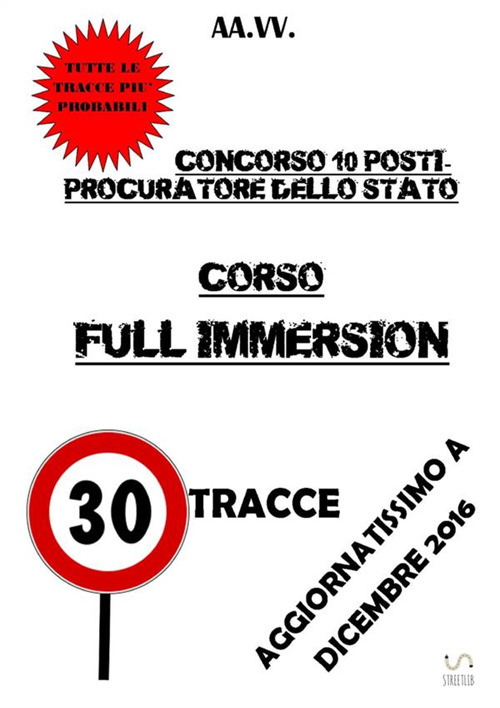 Image of Corso full immersion. Concorso 10 procuratori dello Stato