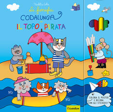 Libro La famiglia Codalunga e il topo pirata. Ediz. a colori. Con gadget. Con Adesivi Nicoletta Costa