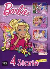 Libro Barbie 4 storie dai film: Barbie e la scarpetta rosa-La principessa delle perle-Mariposa e la principessa delle fate-La principessa, la pop star. Ediz. illustrata