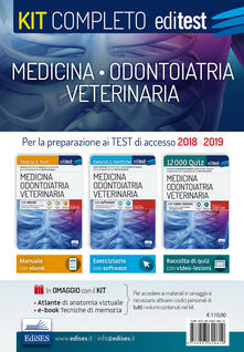 EdiTEST. Kit completo medicina, odontoiatria, veterinaria. Teoria, esercizi svolti, prove ufficiali commentate e simulazioni desame per i test di accesso. Con ebook.pdf