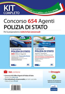 Concorso 654 allievi agenti Polizia di Stato. Kit. Con software di simulazione.pdf