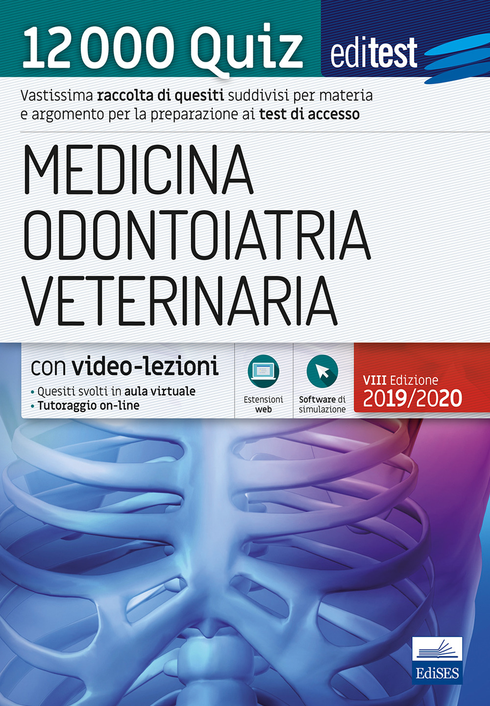 Image of EdiTEST. Medicina, Odontoiatria, Veterinaria. 12000 quiz. Con software di simulazione