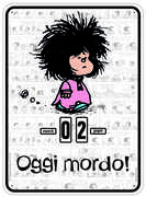 Cartoleria Calendario perpetuo Mafalda. Oggi mordo Magazzini Salani