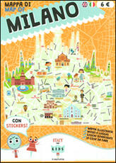 Libro Mappa di Milano illustrata. Ediz. italiana e inglese