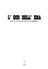 Libro L' Eco dell'era. Gazzettino democratico, politico, letterario, quindicinale