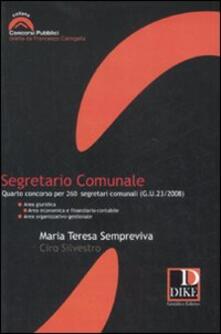 Segretario comunale. Quarto concorso per 260 segretari comunali (G.U. 23/2008).pdf
