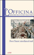 Libro L' Officina. Laboratorio delle Culture e delle Storie. Rivista di lettere, arti e attualità culturali