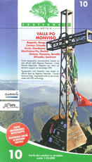 Libro Carta n. 10. Valle Po, Monviso. Carta dei sentieri e stradale 1:25.000