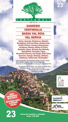 Carta n. 23. Sanremo, Ventimiglia, Bassa Val Roia, Val Nervia. Carta dei sentieri e stradale scala 1:25.000.pdf