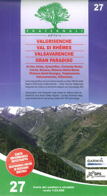 Camfeed.it Carta n. 27. Valgrisenche, Val di Rhêmes, Valsavaranche, Gran Paradiso. 1:25.000 Image