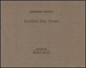 Libro Elogio del fumo Alfonso Gatto