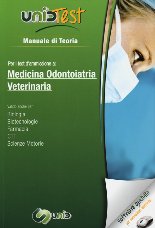 Image of UnidTest 1. Manuale di teoria per i test di ammissione a medicina, odontoiatria e veterinaria. Con software di simulazione