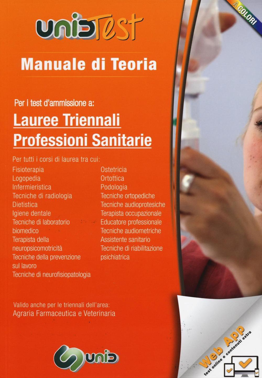 Image of Manuale di teoria per i test d'ammissione a lauree triennali professioni sanitarie. Con aggiornamento online