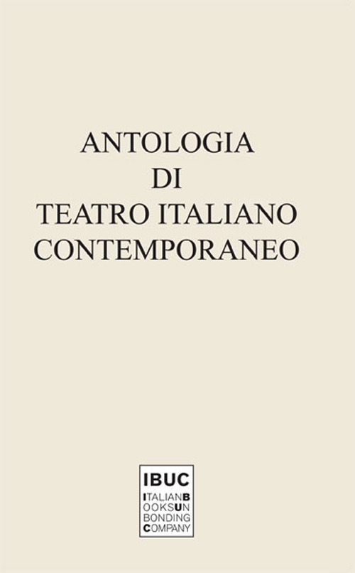 Image of Antologia di teatro italiano contemporaneo