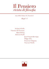 Libro Il pensiero. Rivista di filosofia (2016). Nuova ediz.. Vol. 55\1: Hegel.
