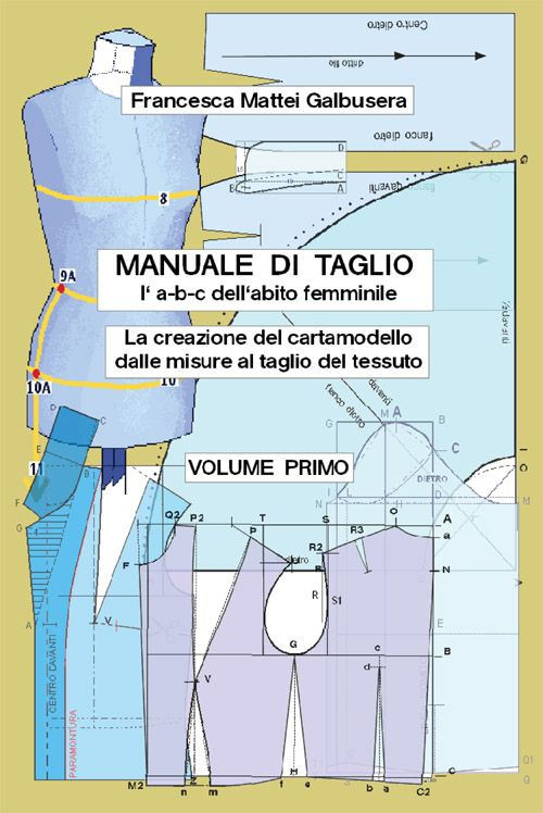 Image of «Manuale di taglio (l'a-b-c dell'abito femminile). La creazione del cartamodello dalle misure al taglio del tessuto». Vol. 1