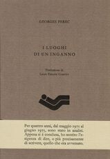 Libro I luoghi di un inganno Georges Perec