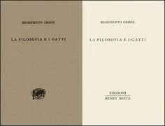 Libro La filosofia e i gatti Benedetto Croce