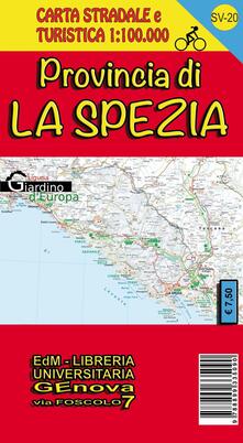Lascalashepard.it Provincia di La Spezia. Carta stradale 1:100.000 SV 20 con piste ciclabili Image