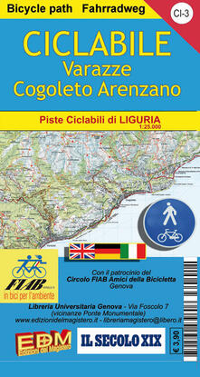 CI 3 ciclabile Varazze Cogoleto Arenzano 1:25.000. Ediz. italiana, inglese e tedesco.pdf