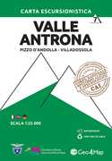 Libro Carta escursionistica valle Antrona. Scala 1:25.000. Ediz. italiana, inglese e tedesca. Vol. 7: Pizzo d'Andolla, Villadossola.