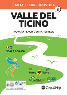 Carta escursionistica Valle del Ticino. Scala 1:50.000. Ediz. italiana, inglese, tedesca e francese. Vol. 3: Novara, Lago dOrta, Stresa..pdf