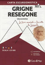 Libro Carta escursionistica gruppo delle Grigne. Scala 1:25.000. Ediz. italiana, inglese, tedesca e francese. Vol. 22: Val Sassina-Monte Resegone.